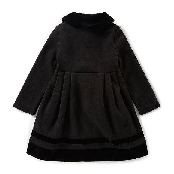 •host pick• Copper Key Girls Velvet Trim PeaCoat - Picture 2 of 8